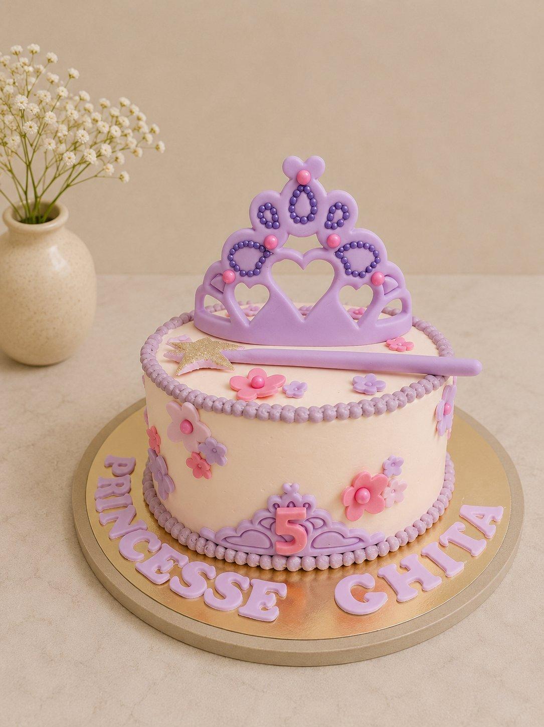 Gâteau Princesse Couronnée