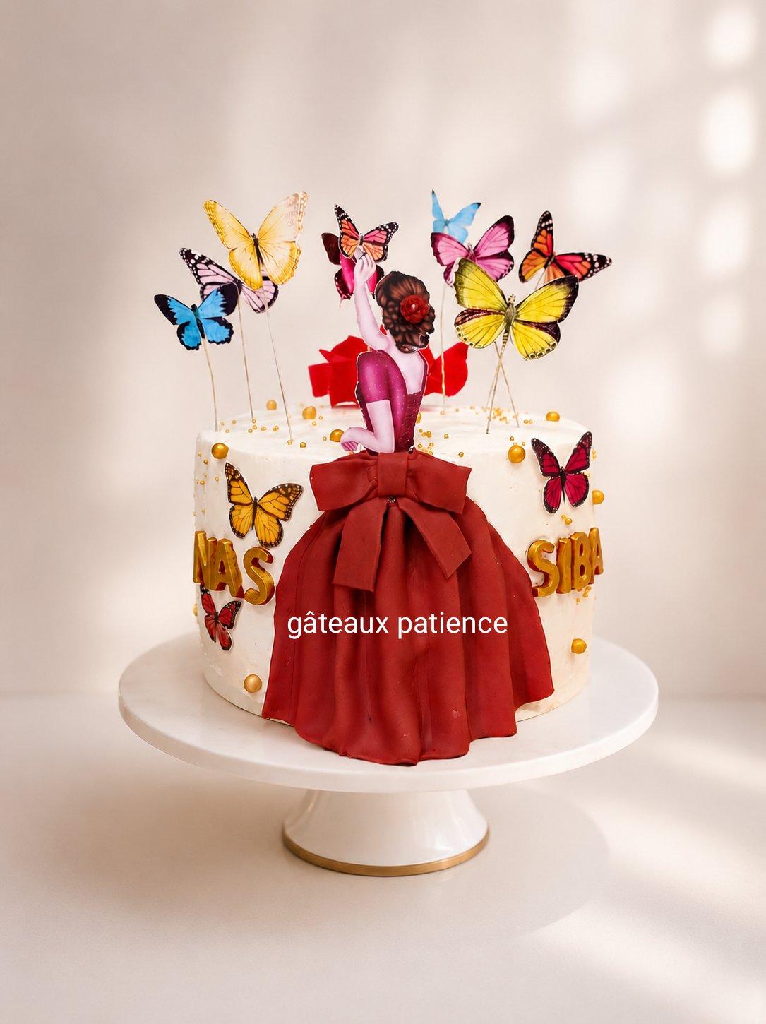 Tarte papillons princesse